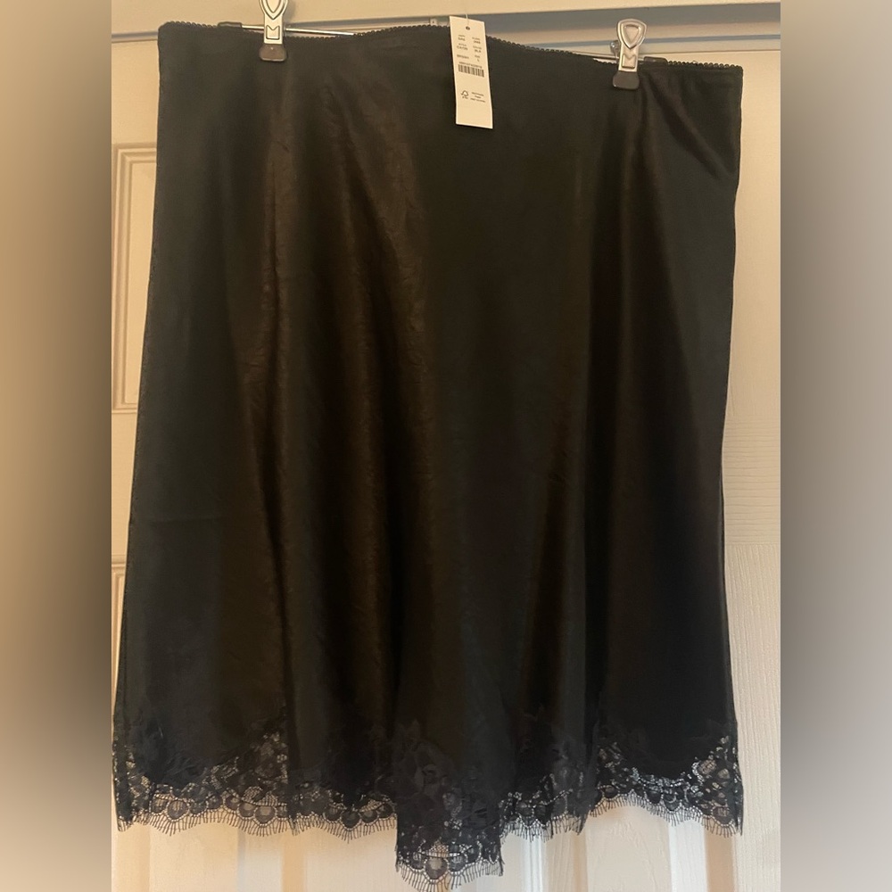 Jcrew Gwen lace-trim slip skirt in textured satin - Picture 5 of 5